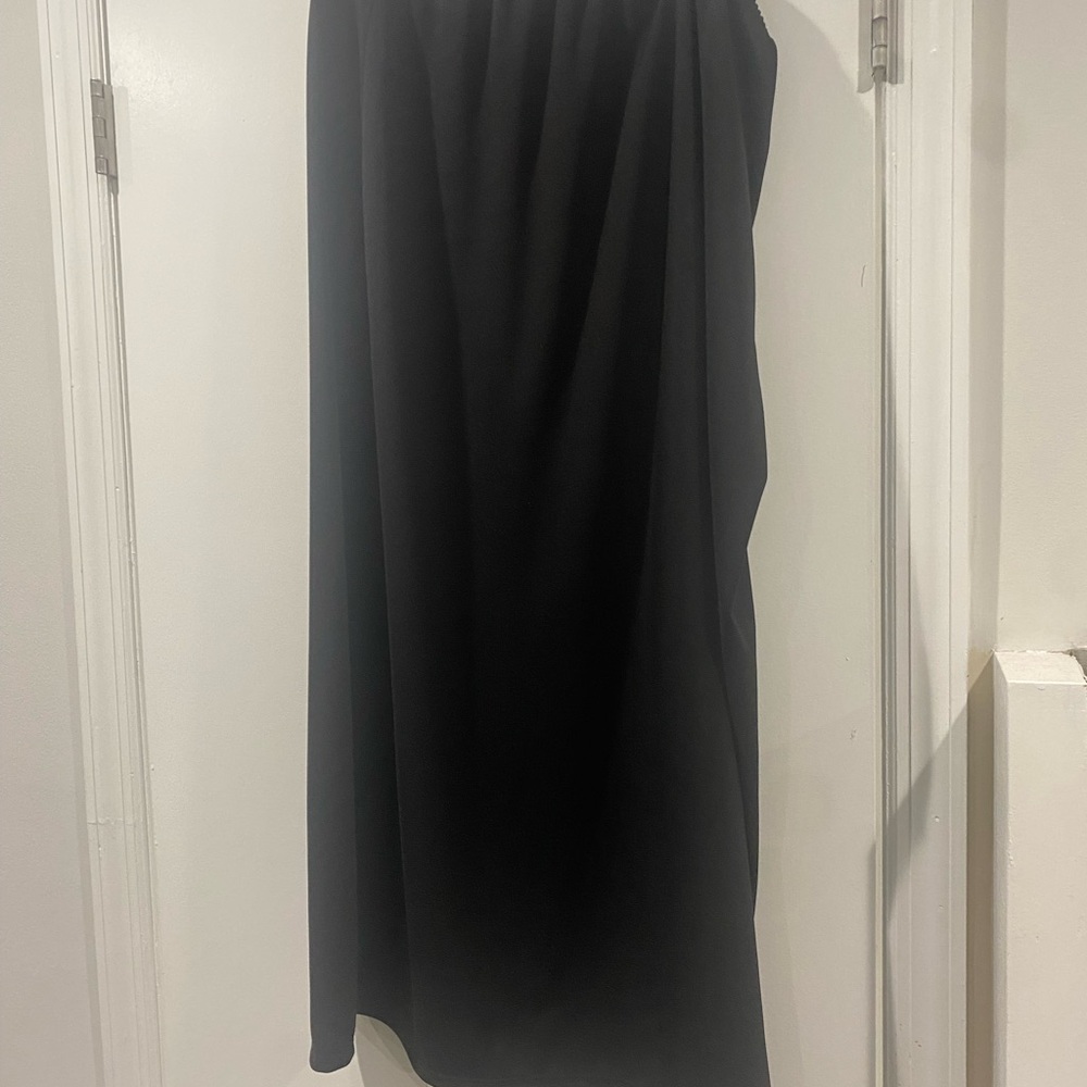 Plus Size Long Black Skirt